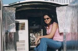 Graduate student Leyda Le&oacute;n, operating an S-band profiler and a W band radar to study rain. 