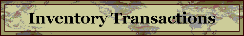 Inventory Transactions